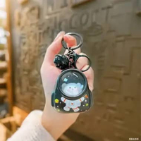 SK-C1372 Gantungan Kunci Lampu Backpack Cat Astronot / Keychain With Night Lamp Karakter / Gantungan