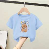 Children's T-shirt, children's top, round neck T-shirt, sizes 90-160#T8