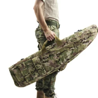 120cm/47" Gun Bag Shotgun Rifle Carry Case Bag Hunting Tactical Airsoft Rifle Protective Shoulder Bag for Outdoor