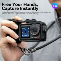 [PB]Action Camera Mount Horizontal Vertical Magnetic Multi-Function Bracket for DJI Action 3/4/5 Pro