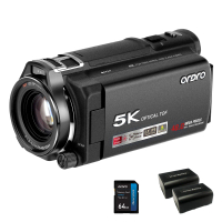 กล้องวิดีโอมิเรอร์, ORDRO XV80, ความละเอียด 5K (48MP), UHD (1080P), 60fps, ซูมออปติคอล 12X, เหมาะสำห
