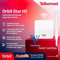 Telkomsel Orbit Star H2 Huawei B320 Modem WiFi 4G + Kuota Tambahan 150GB (6 Bulan) STAR H2 150GB+ANT