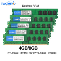 Super 8GB Desktop RAM DDR3 DDR3L 1600MHz 1333MHz PC3-12800U PC3-10600U 4GB DIMM Intel AMD 1.5V 1.35V