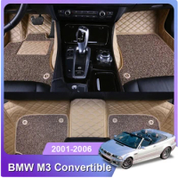 Custom Fit Car Floor Mat for BMW M3 Convertible 2001-2006 Accessories Interior Thick Carpet Customize for Left and Right Drive