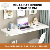 Custom Meja Lipat Dinding Furnitur Estetik Lipat Tempel Dinding Kayu Belajar Lesehan Gantung Laptop 