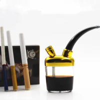 New arrival Gadgets Portable Mini Water Smoking Pipe Shisha Hookah Bicirculation Filter Cigarette Holder for Healthy