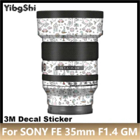 For SONY FE 35mm F1.4 GM Lens Sticker Protective Skin Decal Vinyl Wrap Film Anti-Scratch Protector Coat SEL35F1.4GM 1.4/35