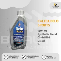 Caltex Delo Sports 15W-40 1L API CI-4 JASO DH-1 Diesel Synthetic Blend Original