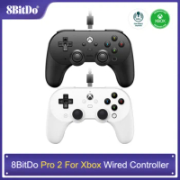 8BitDo Pro 2 Wired Controller Hall Effect Joystick Gamepad for Xbox Series, Series S, X, Xbox One, Windows 10, 11