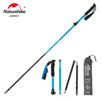 2023 new Naturehike ST09 Aluminum Alloy Adjustable Five Section Trekking Pole Portable Hiking Foldable Outdoor Trekking Pole