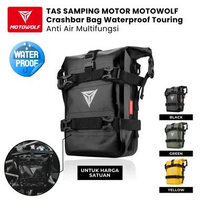 Crashbar Bag Motowolf Tas Side Bag Motor Waterproof Multifungsi Hitam
