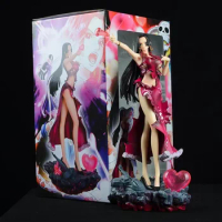 30cm One Piece Boa Hancock Anime Figure Sexy Girl PVC Action Figurine with LED Light Statue Undressable Hentai Model Toys Gift