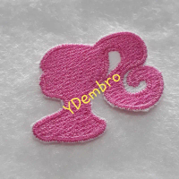 Patch Bordir Kepala Barbie Iron On