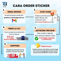 TBF [500/1000pcs] STIKER PP PUTIH KALIS AIR PRODUK LABEL KHAS [3CM/4CM/5CM/6CM] STIKER HADIAH PINTU 