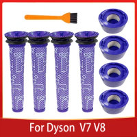 Pre-Filters HEPA Post-Filters Replacements for Dyson V8 and V7 absolute Cordless Vacuum Cleaners Filter for Dyson 7 8
