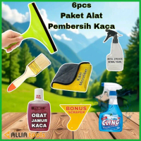 Paket Alat Pembersih Kaca Wiper Pembersih Kaca Cling Cairan Pembersih Kaca Obat Jamur Kaca Pengangka