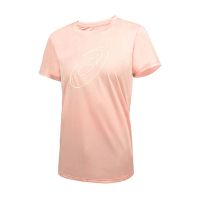 ASICS 女短袖T恤-休閒 上衣 運動 2012C962-700 淺粉螢光綠