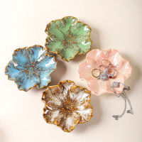 Creative Ceramic Tray Shell Jewelry Tray Key Storage Tray Display Decoration Ins Style Ornament
