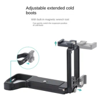 L-Type Vertical Shot Quick Shoe Base Plate Suitable for Sony A7r5/A7m4/A7s3 Camera Live Shooting Accessories L-Shaped Plate Sony