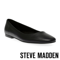 STEVE MADDEN-IRYNA 皮革平底娃娃鞋-黑色