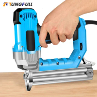 2300W Electric Nail Gun 220V Nailer Woodworking Electric Tacker F30 F25 Electric Staples Nail Gun For Furniture Frame Carpentry