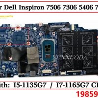 19859-1 For Dell Inspiron 7506 7306 5406 7706 Laptop Motherboard With I5-1135G7 I7-1165G7 CPU 0VK62X 0YGNMD 100% Tested