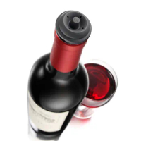 4 Pieces Rubber Vacuum Wine Bottle Saver Sealer Plug Preserver Pump Stopper Button Stoppers With Black Size Plug