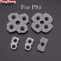 TingDong 10set For Sony Ps 5 PS5 Controller Conductive Silicone Buttons Rubber Pads for ps5 Game Replacement Parts