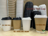 Cawan Kertas Panas 8oz / 12oz / Cawan Kertas Panas Kopi / [Single & Double Wall] 8 oz. Paper Hot Cup