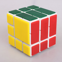* [ Màu Thang  "3 Lớp "  Khối Rubik Bó Ba Màu Trắng ]3 Slices   Hạn Chế Xoay 3 Khối Rubik  003