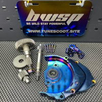 Transmission Gear Box Lid DIO50 AF18 And BILLET Cnc CASES With Modified Secondary Gears Rainbow Color Transmission Lid