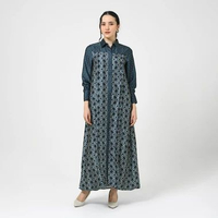 Geulis.id SEULGI DRESS / MAXY DRESS / PRINTED DRESS XS TEALBLUE
