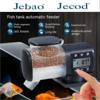2023 Jebao Jecod fish tank feeder intelligent timing feeder large capacity 250ML 500ML aquarium automatic feeding fish feeder