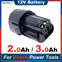 tool Battery for Bosch 10.8V 12V 2.0Ah / 3.0Ah Tool Battery Compatible Bosch 12V Power Drill BAT411 BAT412A BAT413A Power Tools