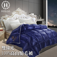 【Hilton 希爾頓】時尚經典。雙絲光100%高山駝羊毛被3.5公斤(被子/棉被/羊毛被/保暖被)(B0884-E35)