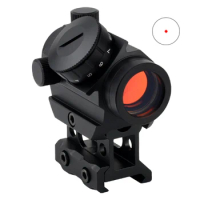 Red Dot Sight Compact Optic Riflescope Hunting Tactical Rifle Scopes 11 Brightness Levels Adjustment Full Coating HD Focus