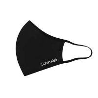 【Calvin Klein 凱文克萊】素面透氣彈力高密合口罩-黑色(L-XL)