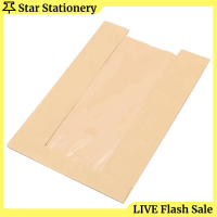 Star Stationery Túi làm bánh bằng giấy lớn có cửa sổ Giấy Túi Giấy Đựng bánh mì 13.7x8.2x3.9 inch Tú
