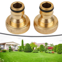 Fitting 3/4\" To 1/2\" INCH Brass Garden Faucet Hose Tap Water Adapter Connector Water Pipe Fittings Water Gun Accessories
