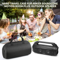 Waterproof Carrying Storage Bag Adjustable Strap Bluetooth-compatible Speaker Case Portable for Anker Soundcore Motion Boom Plus