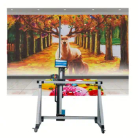 3d 5d Effect UV Wall/Floor/Ground Art Glass/Wood/Ceramic/Paper/Metal Direct Inkjet Printers Spraying Printing Painting Machines