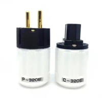 Brand New Oyaide HIFI P-320/C-320 Copper EU/US Schuko AC Power Plug Auido IEC Connector