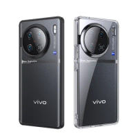 For VIVO X90 Pro Case Crystal Clear Hard PC Anti-Fingerprint Anti-yellow Matte Transparent Back Cover for Vivo X90 Pro Plus