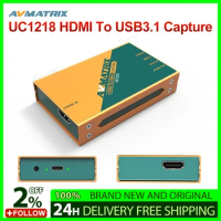 AVMATRIX UC1218 HDMI To USB3.1 TYPE-C Uncompressed Video Capture For Streaming
