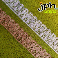 renda giper lebar 5cm, renda bordir isi 15yard