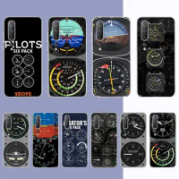 Helicopter cockpit Instrument Phone Case for Samsung S21 A10 for Redmi Note 7 9 for Huawei P30Pro Honor 8X 10i cover