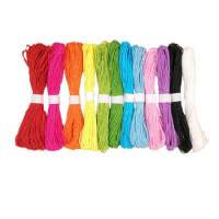 12 Colors Paper Rope DIY String Kids Braid Toy Handmade Weaving Toy Kindergarten Art Materials For Paper Rope Painting