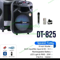 DAT Trolley Speaker Amply Meeting Portable : DT825