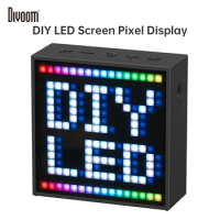 Divoom Timebox Evo Portable Speaker with Clock Bluetooth Speaker Programmable LED Display for Pixel Art Creation Unique DIY Gift
