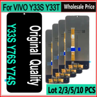 2/3/5/10 PCS Original For VIVO Y33s LCD Display Touch Screen Digitizer For VIVO Y74s LCD For VIVO Y33t Y21t Y76s Y76 5g Display